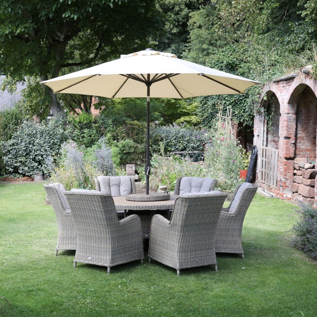 Round Dining Set 6-Seat