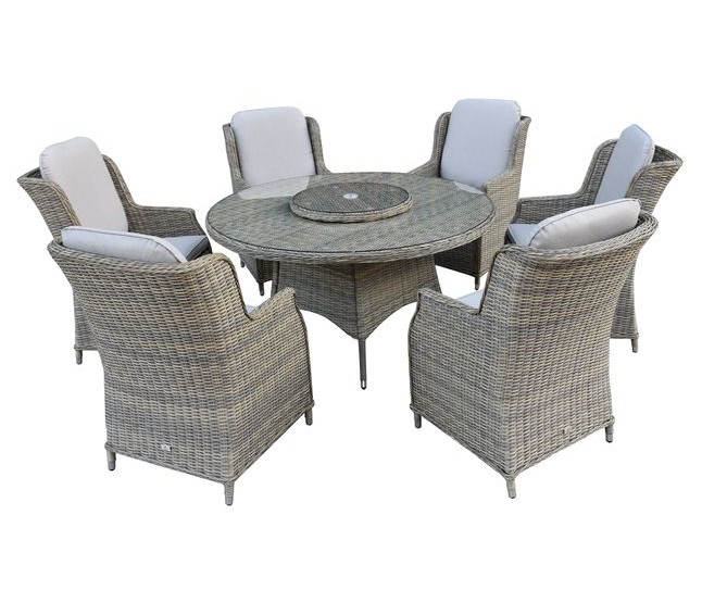 Supremo Cotswold 6 Seat Round Dining Set - Image 3