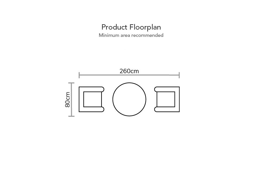 Supremo 2 Seat Round Bistro Set - Image 4
