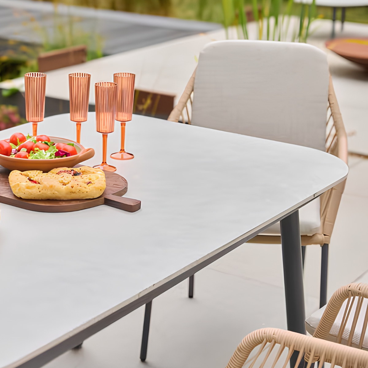 Malibu Wheat 6 Seat Dining Set - Image 2